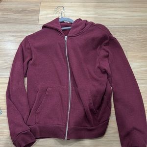 Brandy Melville maroon hoodie